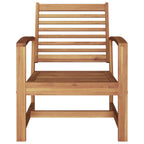 vidaXL Stuhl 2 Stück Braun 65 x 60 x 76,5 cm Massivholz Teak