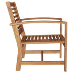 vidaXL Stuhl 2 Stück Braun 65 x 60 x 76,5 cm Massivholz Teak