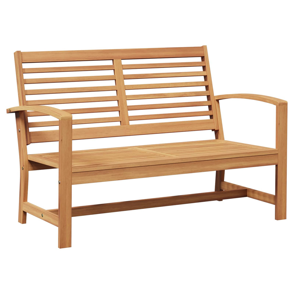 vidaXL Gartenbank und Tischset 2 Stück Braun Massivholz Teak