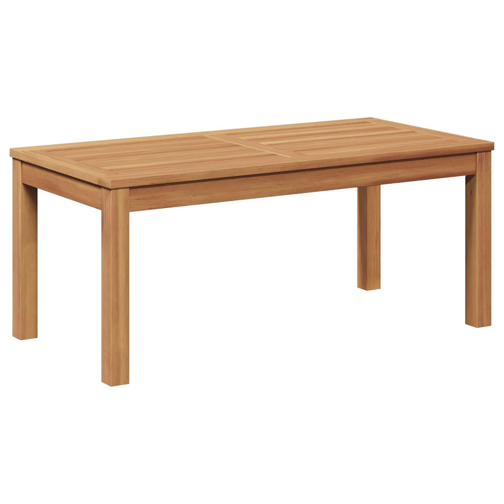 vidaXL Gartenbank und Tischset 2 Stück Braun Massivholz Teak
