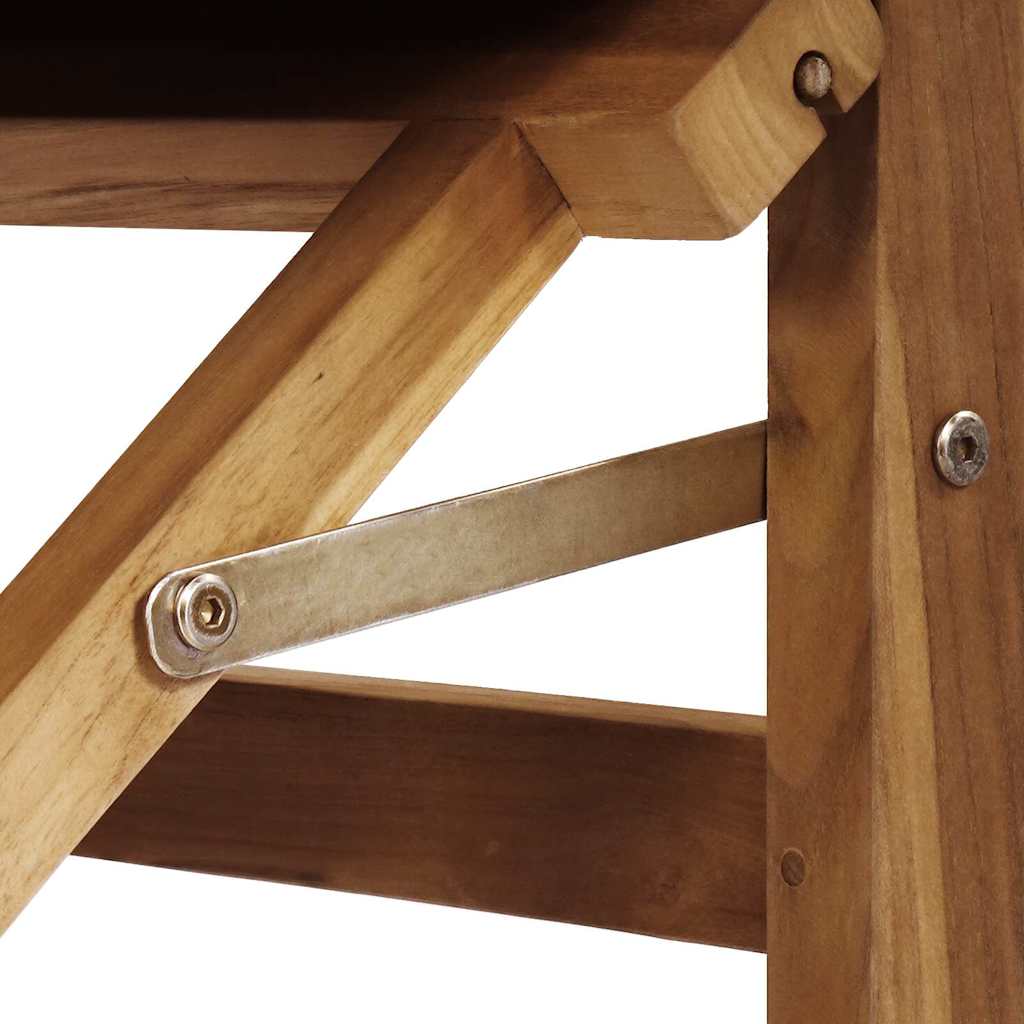 vidaXL Esszimmerstuhl Grau 56 x 54 x 87 cm Massivholz Teak