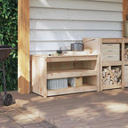 vidaXL Küchenschrank MEPPEL Braun Eichen-Optik 106 x 55 x 64 cm