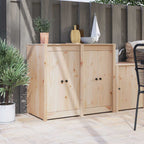 vidaXL Küchentür MEPPEL 2 pcs Creme 50 x 9 x 82 cm Massivholz Kiefer