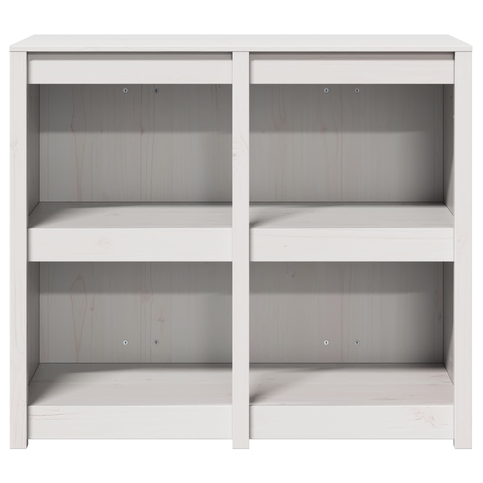 vidaXL Küchenschrank mit Regal MEPPEL Warmes Weiß 106 x 55 x 92 cm