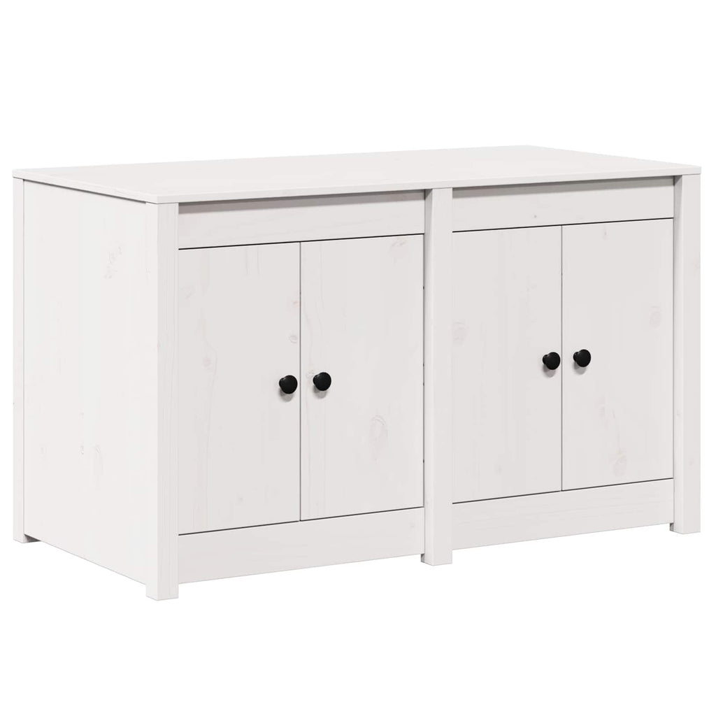 vidaXL Küchenschrank MEPPEL Weiß 106 x 55 x 64 cm Massivholz Kiefer
