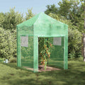 vidaXL Gewächshaus mit Pop-up-Rahmen Grün 200 x 200 x 300 cm Eisen