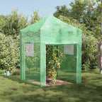 vidaXL Gewächshaus mit Pop-up-Rahmen Grün 200 x 200 x 300 cm Eisen