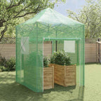 vidaXL Gewächshaus mit Pop-up-Rahmen Grün 200 x 200 x 300 cm Eisen