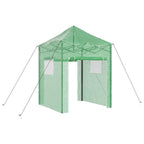 vidaXL Gewächshaus mit Pop-up-Rahmen Grün 200 x 200 x 300 cm Eisen
