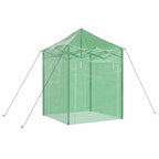 vidaXL Gewächshaus mit Pop-up-Rahmen Grün 200 x 200 x 300 cm Eisen
