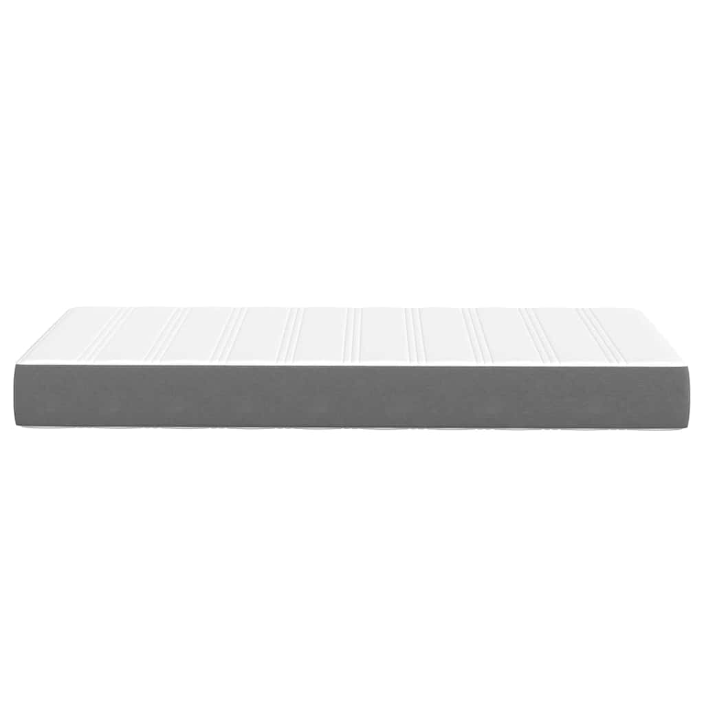 vidaXL Bettmatratze mit Matratze Hellgrau 80 x 200 cm Stoff