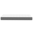 vidaXL Bettmatratze mit Matratze Hellgrau 80 x 200 cm Stoff
