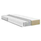 vidaXL Bettmatratze mit Matratze Salbei 80 x 200 cm Stoff