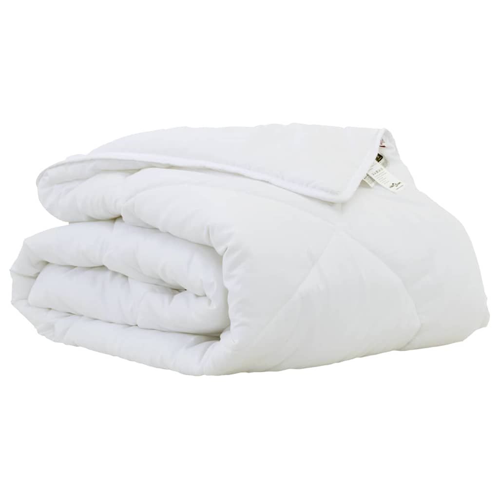 vidaXL Sommerdecke Weiß 202 x 136 x 3 cm Polyester