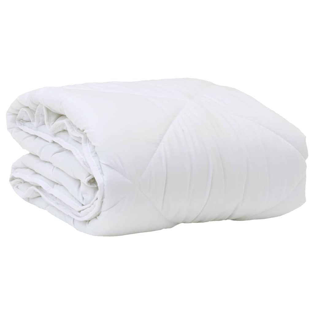 vidaXL Sommerdecke Weiß 202 x 136 x 3 cm Polyester