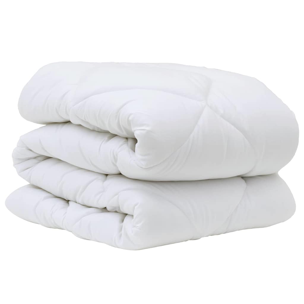 vidaXL Winterbettdecke Weiß 200 x 135 x 5 cm Polyester