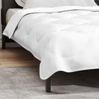 vidaXL 2-in-1 Bettdecke Weiß 135 x 200 cm Polyester