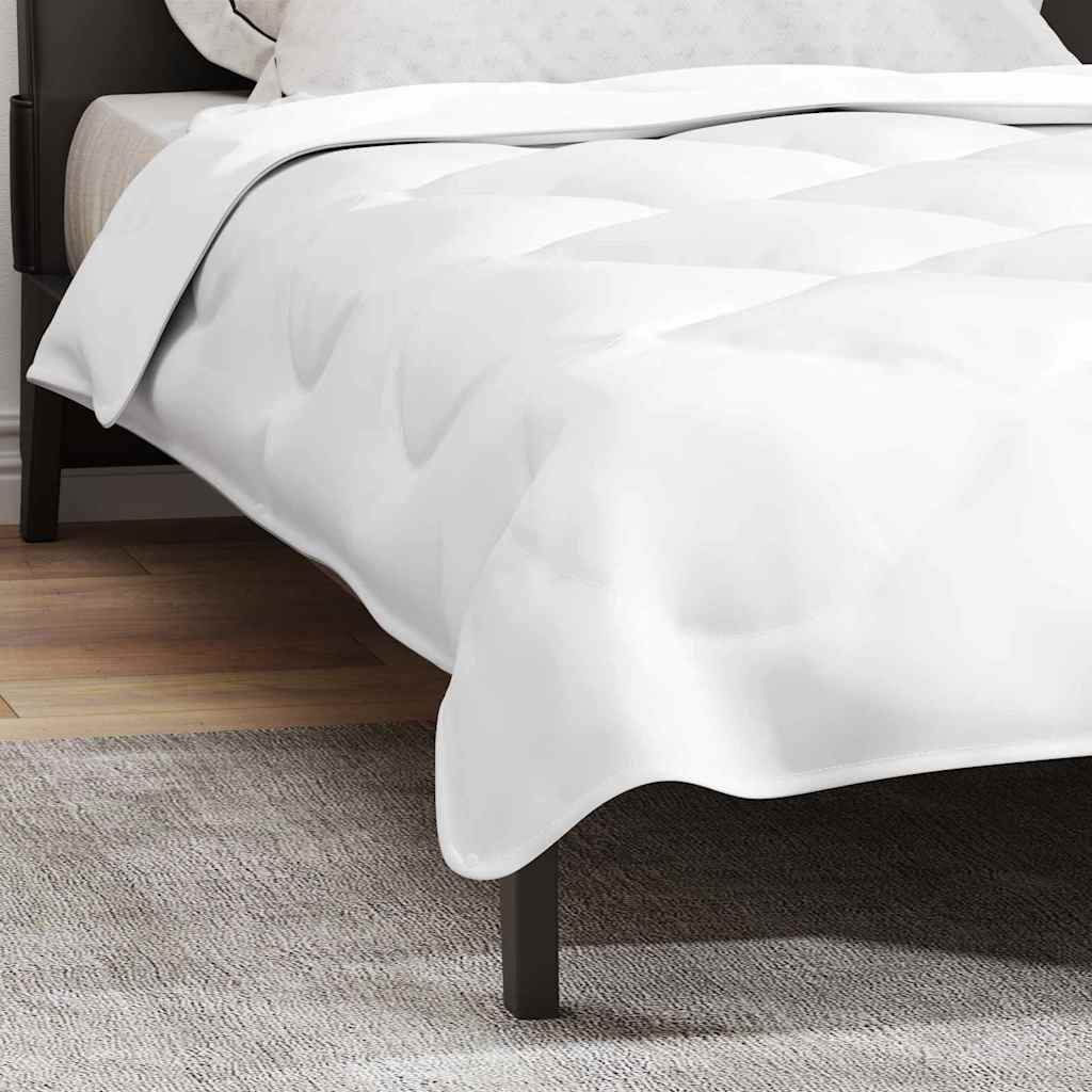 vidaXL 2-in-1 Bettdecke Weiß 135 x 200 cm Polyester