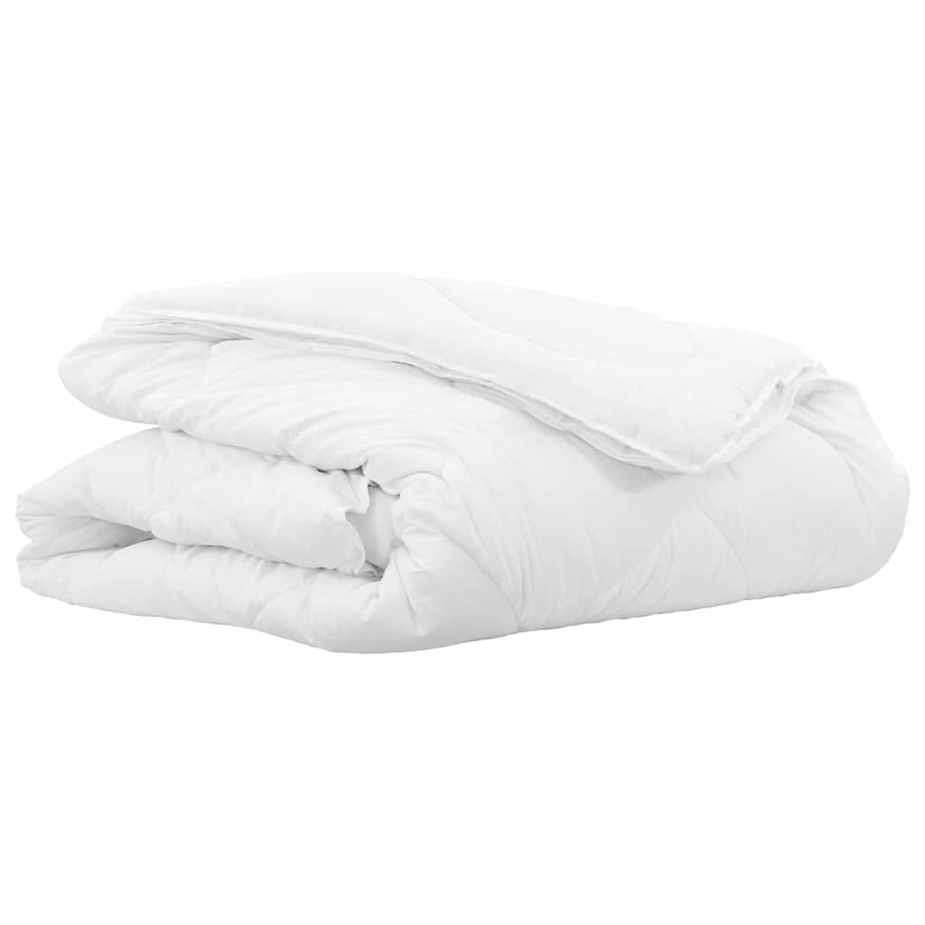 vidaXL 2-in-1 Bettdecke Weiß 135 x 200 cm Polyester