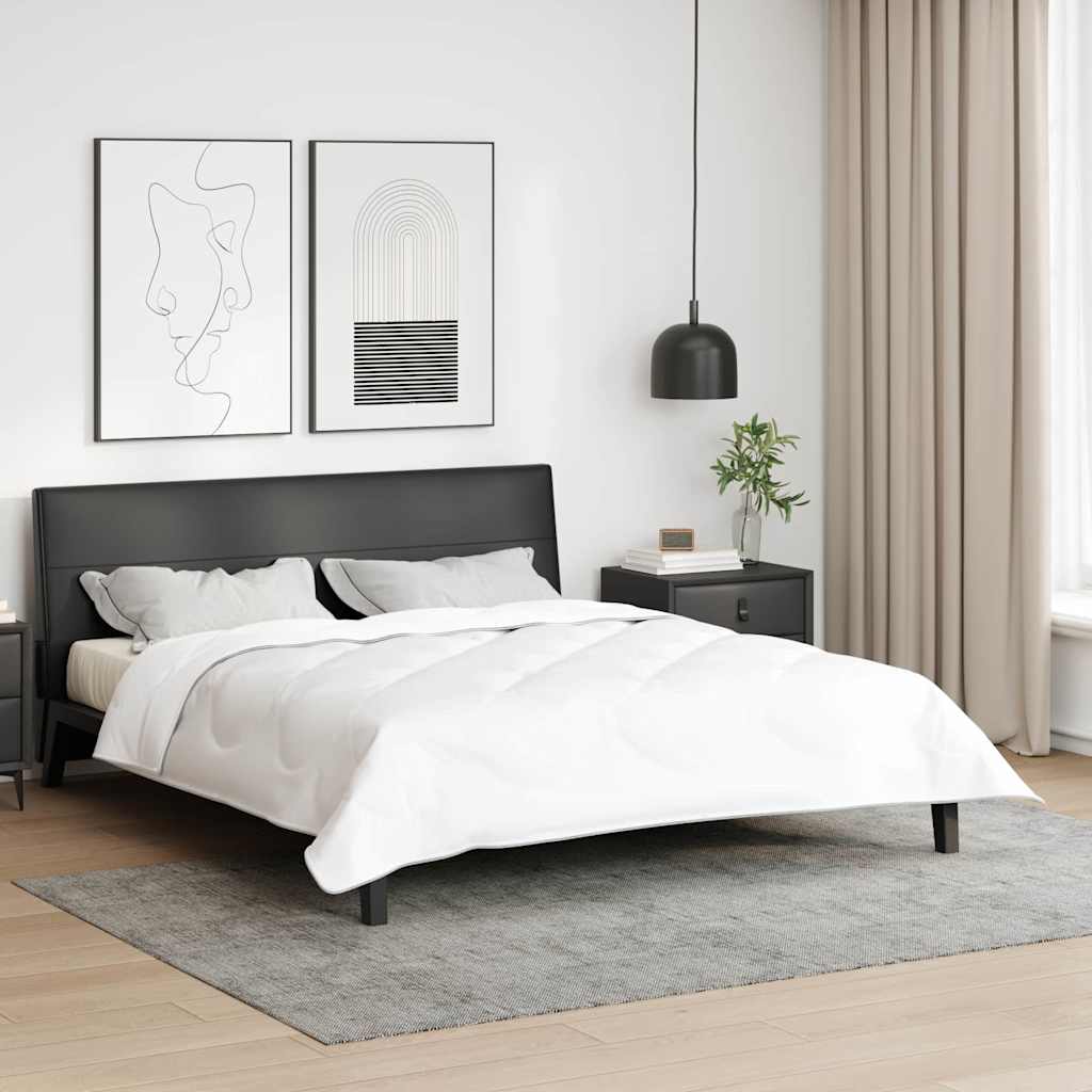 vidaXL 2-in-1 Bettdecke Weiß 135 x 200 cm Polyester