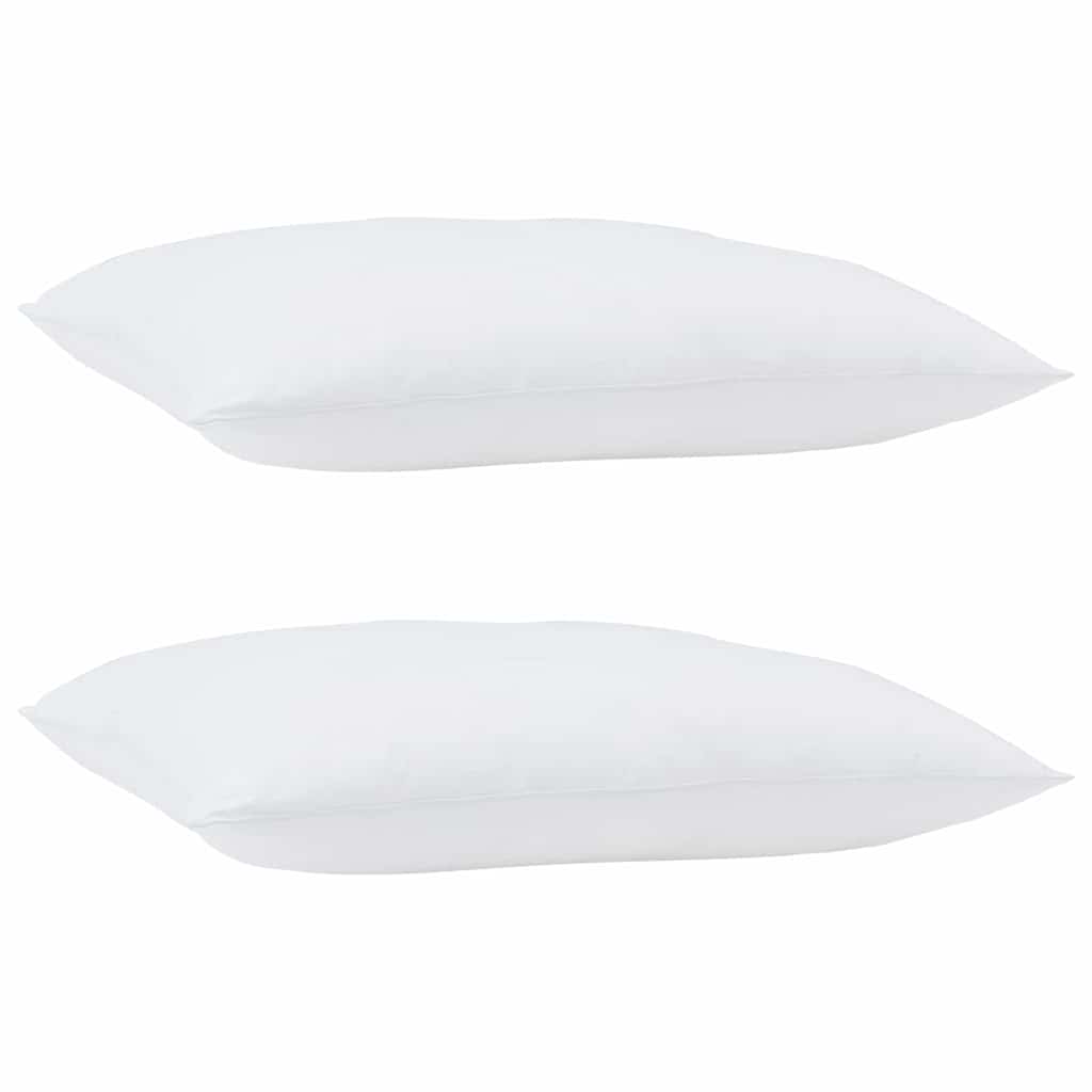 vidaXL Kopfkissen 2 pcs Weiß 62 x 31 x 0 cm Baumwolle und Polyester
