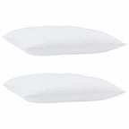 vidaXL Kopfkissen 2 pcs Weiß 62 x 31 x 0 cm Baumwolle und Polyester