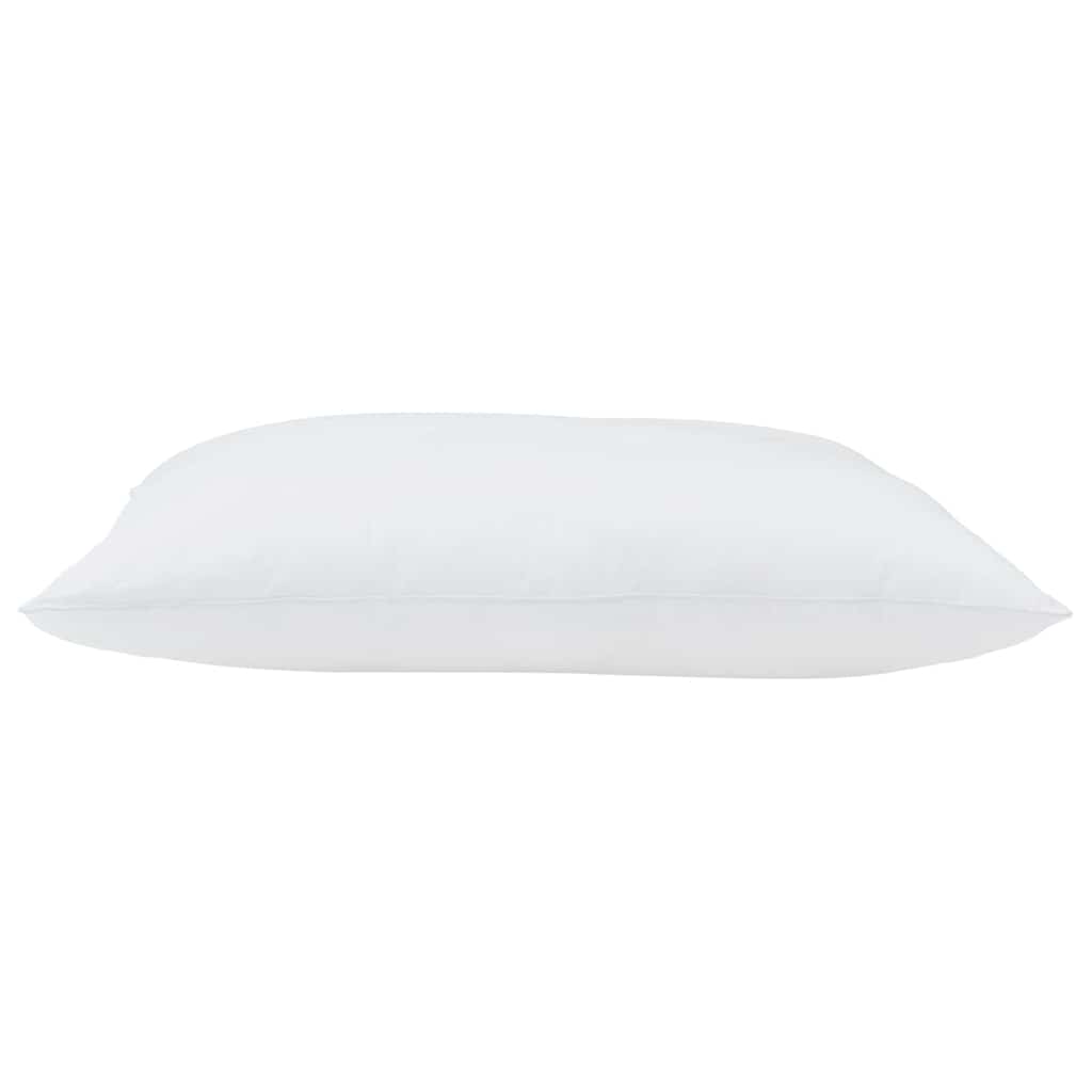 vidaXL Kopfkissen 2 pcs Weiß 62 x 31 x 0 cm Baumwolle und Polyester