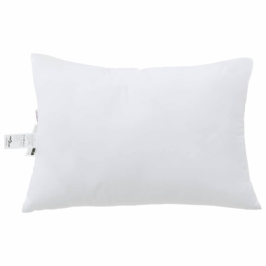 vidaXL Kopfkissen mit Kissen 2 pcs Weiß 51 x 31 x 20 cm Polyester