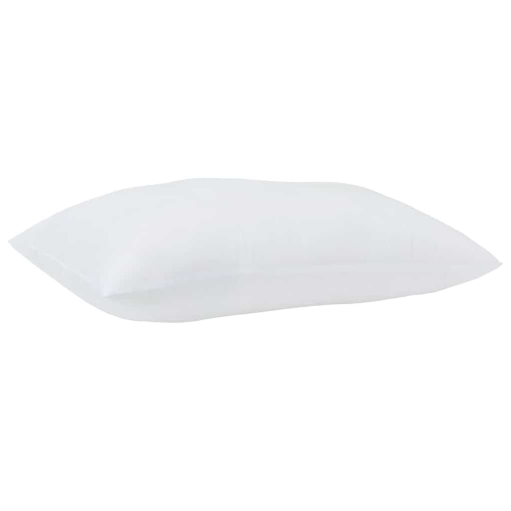 vidaXL Kopfkissen mit Kissen 2 pcs Weiß 51 x 31 x 20 cm Polyester