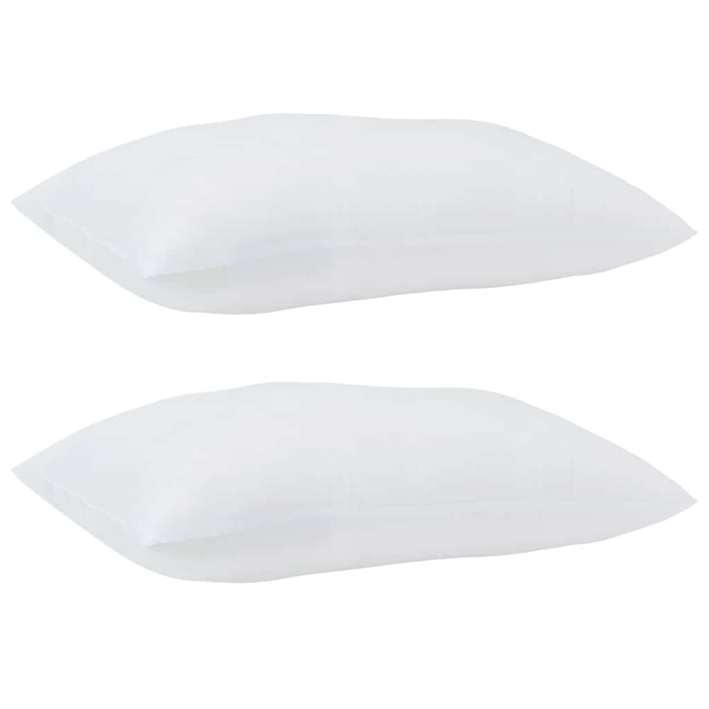 vidaXL Kopfkissen mit Kissen 2 pcs Weiß 51 x 31 x 20 cm Polyester