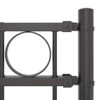 vidaXL Zaunelement ASSEN Grau 170 x 130 cm Stahl