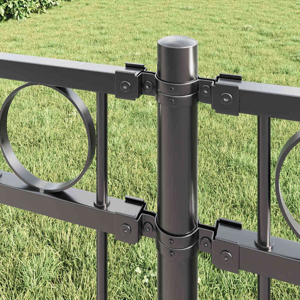 vidaXL Zaunelement ASSEN Grau 170 x 130 cm Stahl