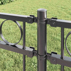 vidaXL Zaunelement ASSEN Grau 170 x 130 cm Stahl
