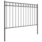 vidaXL Zaunelement ASSEN Grau 170 x 130 cm Stahl