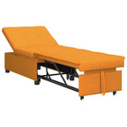 vidaXL Schlafsofa Ausziehbar Dunkelgelb 194 x 50 x 82 cm Stoff
