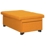 vidaXL Schlafsofa Ausziehbar Dunkelgelb 194 x 50 x 82 cm Stoff