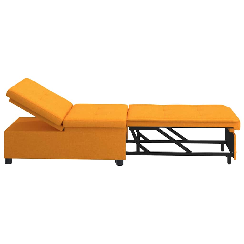 vidaXL Schlafsofa Ausziehbar Dunkelgelb 194 x 50 x 82 cm Stoff