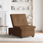 vidaXL Schlafsofa Braun 194 x 67 x 82 cm Huahua Stoff