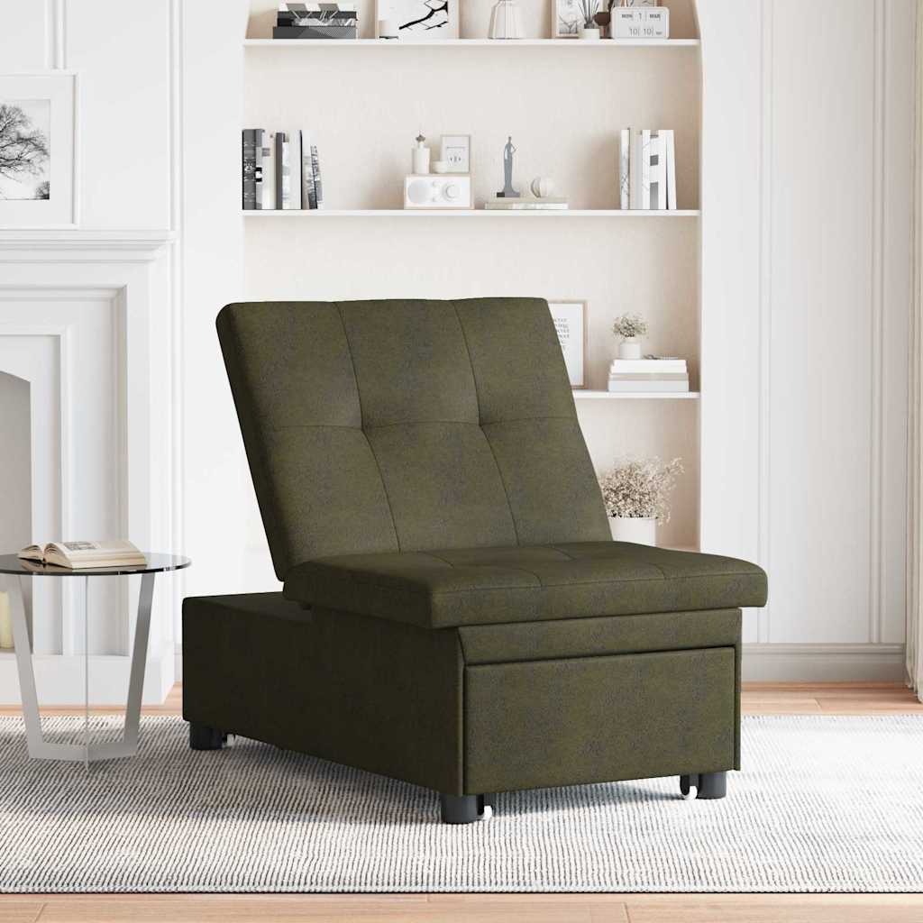 vidaXL Schlafsofa Olivegrün 194 x 67 x 82 cm Huahua Stoff