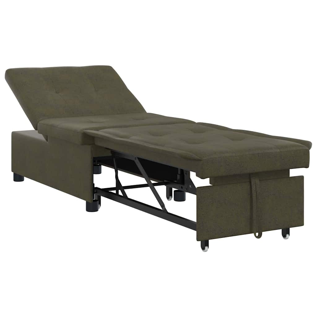 vidaXL Schlafsofa Olivegrün 194 x 67 x 82 cm Huahua Stoff