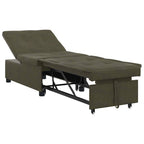 vidaXL Schlafsofa Olivegrün 194 x 67 x 82 cm Huahua Stoff