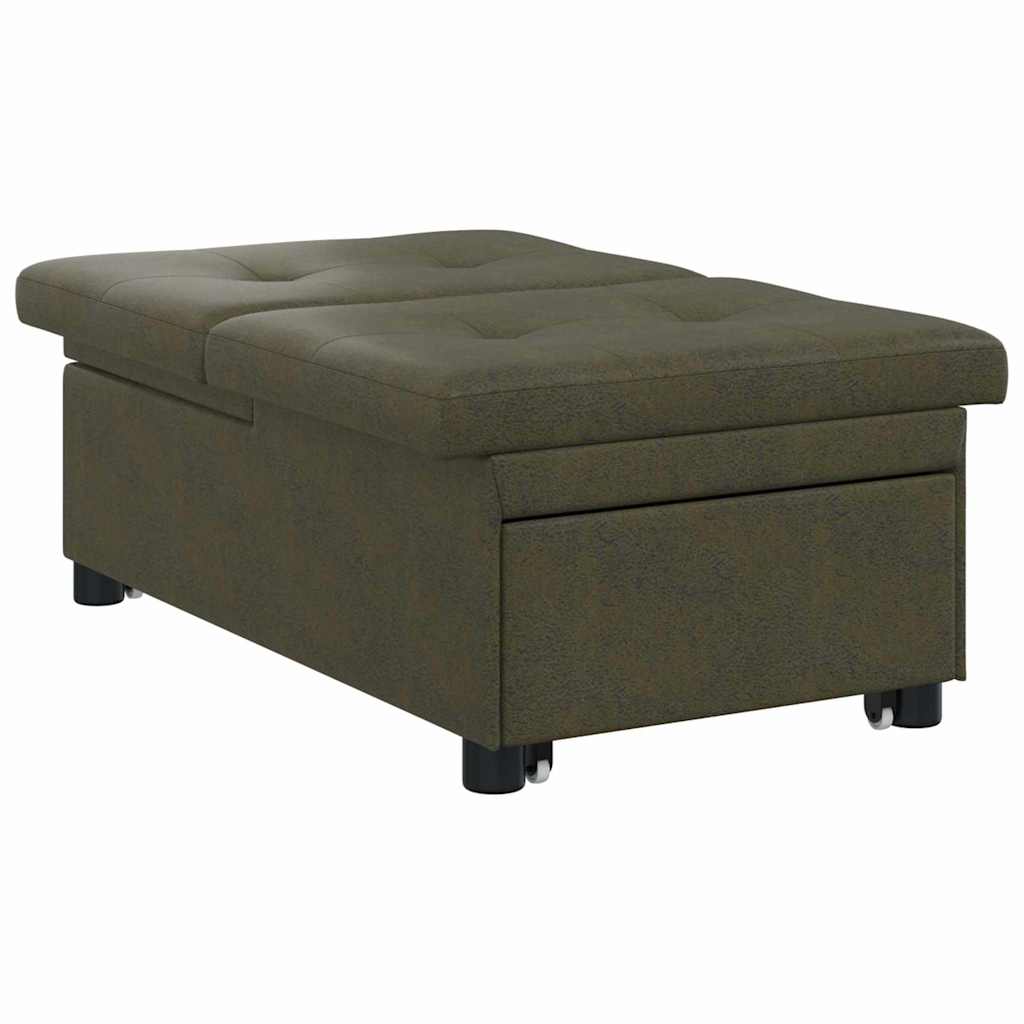 vidaXL Schlafsofa Olivegrün 194 x 67 x 82 cm Huahua Stoff