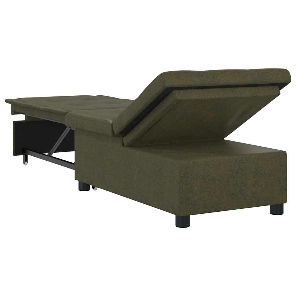 vidaXL Schlafsofa Olivegrün 194 x 67 x 82 cm Huahua Stoff