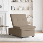 vidaXL Schlafsofa Ausziehbar Taupe 194 x 67 x 82 cm Mikrofaser