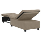 vidaXL Schlafsofa Ausziehbar Taupe 194 x 67 x 82 cm Mikrofaser