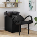 vidaXL Shampoo Stuhl Schwarz 136 x 60 x 92 cm PVC