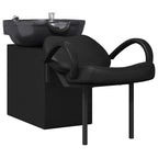 vidaXL Shampoo Stuhl Schwarz 136 x 60 x 92 cm PVC
