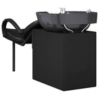 vidaXL Shampoo Stuhl Schwarz 136 x 60 x 92 cm PVC
