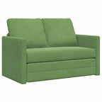 vidaXL Schlafsofa Hellgrün 204 x 122 x 60 cm Samt