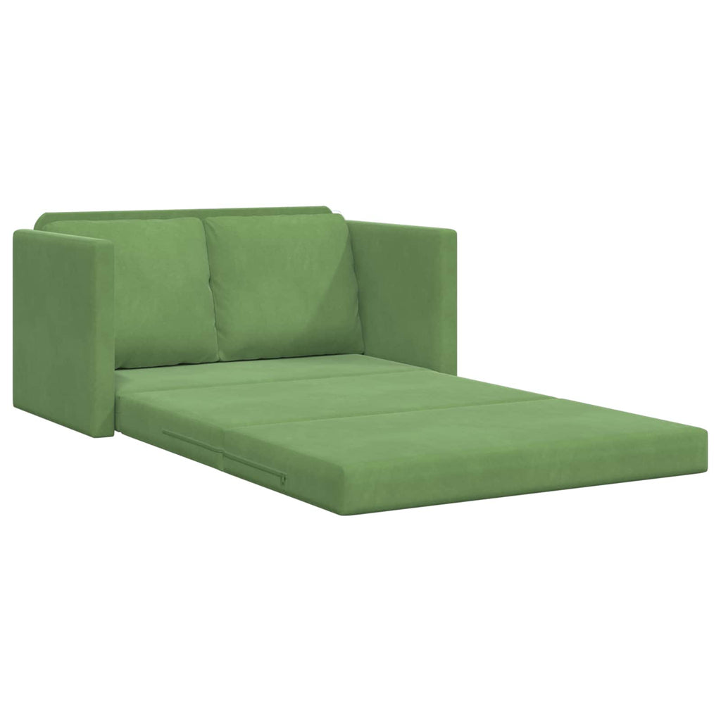 vidaXL Schlafsofa Hellgrün 204 x 122 x 60 cm Samt